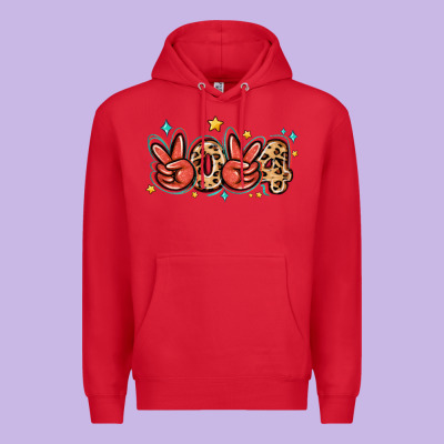 Premium Hoodie 2024 stars and leopard