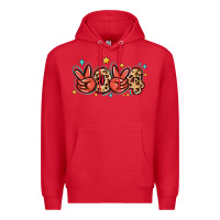 Red 2024 stars and leopard Premium Hoodie - MaliasSmallBusiness