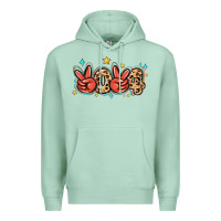 Seafoam 2024 stars and leopard Premium Hoodie - MaliasSmallBusiness