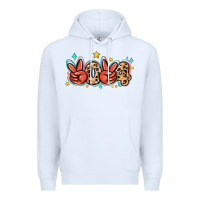 White 2024 stars and leopard Premium Hoodie - MaliasSmallBusiness