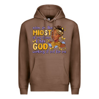 Chestnut even in the midst of my storm i see god working it Premium Hoodie - MaliasSmallBusiness