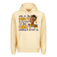 Pina Colada even in the midst of my storm i see god working it Premium Hoodie - MaliasSmallBusiness