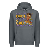 Rock even in the midst of my storm i see god working it Premium Hoodie - MaliasSmallBusiness