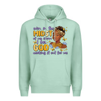Seafoam even in the midst of my storm i see god working it Premium Hoodie - MaliasSmallBusiness