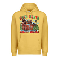 Antique Gold barn lights and silent nights Premium Hoodie - MaliasSmallBusiness