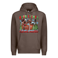 Coffee barn lights and silent nights Premium Hoodie - MaliasSmallBusiness