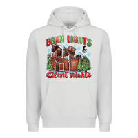 Dove Grey barn lights and silent nights Premium Hoodie - MaliasSmallBusiness