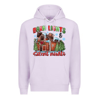 Lilac barn lights and silent nights Premium Hoodie - MaliasSmallBusiness