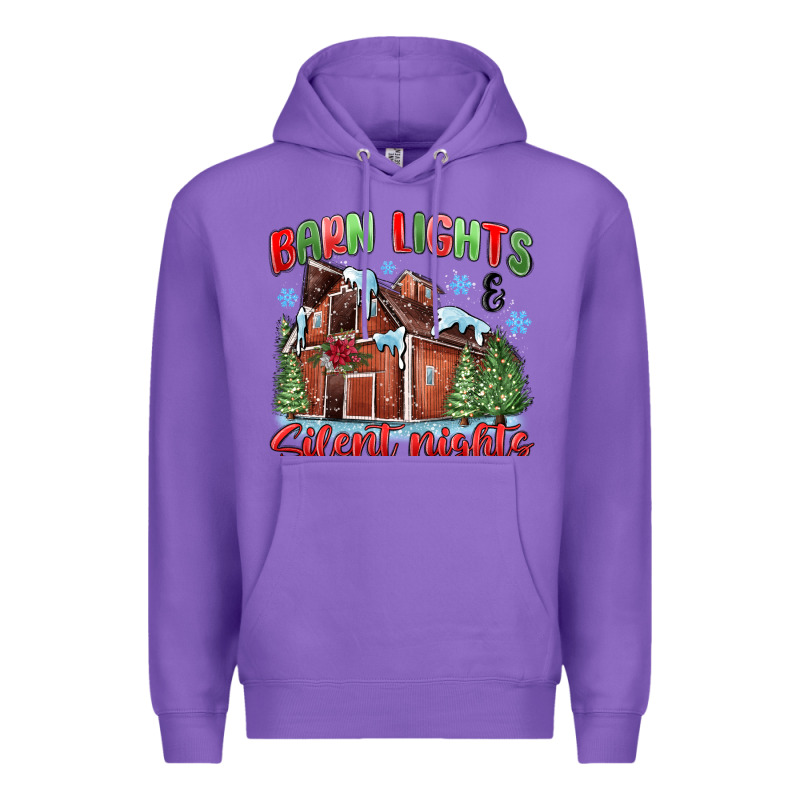 Barn Lights And Silent Nights Premium Hoodie by MaliasSmallBusiness | Teevron