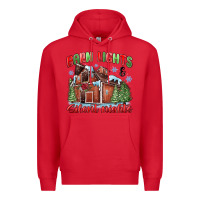 Red barn lights and silent nights Premium Hoodie - MaliasSmallBusiness
