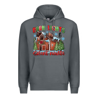 Rock barn lights and silent nights Premium Hoodie - MaliasSmallBusiness