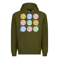 Army Green disco balls Premium Hoodie - MaliasSmallBusiness