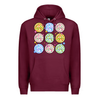 Burgundy disco balls Premium Hoodie - MaliasSmallBusiness