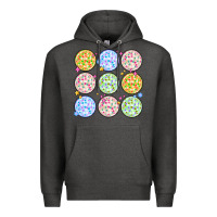 Charcoal Heather disco balls Premium Hoodie - MaliasSmallBusiness