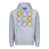 Heather Grey disco balls Premium Hoodie - MaliasSmallBusiness