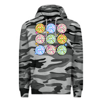 Slate Camo disco balls Premium Hoodie - MaliasSmallBusiness
