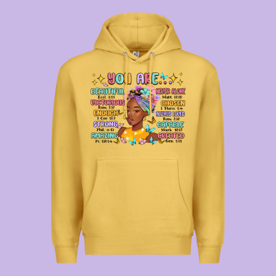 Premium Hoodie you are beautiful victorious enough strong