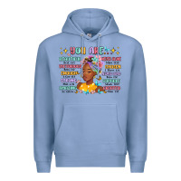 Colony Blue you are beautiful victorious enough strong Premium Hoodie - MaliasSmallBusiness