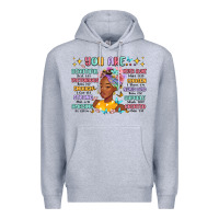 Heather Grey you are beautiful victorious enough strong Premium Hoodie - MaliasSmallBusiness