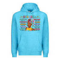 Ocean Blue you are beautiful victorious enough strong Premium Hoodie - MaliasSmallBusiness