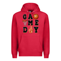 Cardinal basketball game day Premium Hoodie - MaliasSmallBusiness