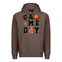 Coffee basketball game day Premium Hoodie - MaliasSmallBusiness