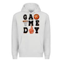 Dove Grey basketball game day Premium Hoodie - MaliasSmallBusiness
