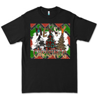 Black merry Christmas Premium Tee - CowhideDigitalArt