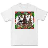 White merry Christmas Premium Tee - CowhideDigitalArt