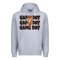 Heather Grey game day game day game day basketball Premium Hoodie - MaliasSmallBusiness