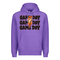 Purple game day game day game day basketball Premium Hoodie - MaliasSmallBusiness