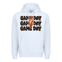 White game day game day game day basketball Premium Hoodie - MaliasSmallBusiness