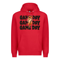 Red game day game day game day basketball Premium Hoodie - MaliasSmallBusiness