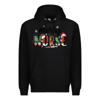 Black merry nurse Premium Hoodie - MaliasSmallBusiness