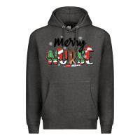 Charcoal Heather merry nurse Premium Hoodie - MaliasSmallBusiness
