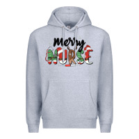 Heather Grey merry nurse Premium Hoodie - MaliasSmallBusiness