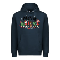 Navy merry nurse Premium Hoodie - MaliasSmallBusiness