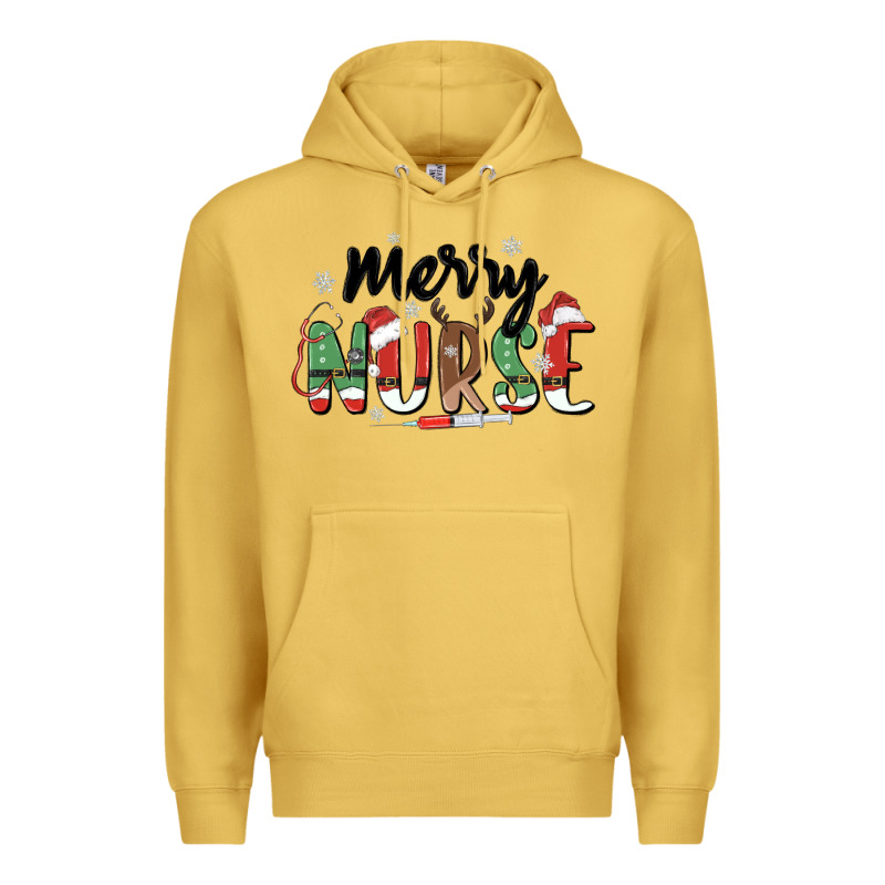 Merry Nurse Premium Hoodie by MaliasSmallBusiness | Teevron