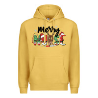 Antique Gold merry nurse Premium Hoodie - MaliasSmallBusiness