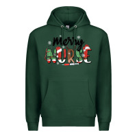 Sports Green merry nurse Premium Hoodie - MaliasSmallBusiness