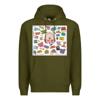 Army Green teacher daily affirmations Premium Hoodie - MaliasSmallBusiness