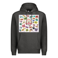 Charcoal Heather teacher daily affirmations Premium Hoodie - MaliasSmallBusiness