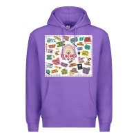 Purple teacher daily affirmations Premium Hoodie - MaliasSmallBusiness