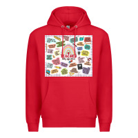 Red teacher daily affirmations Premium Hoodie - MaliasSmallBusiness