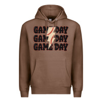 Chestnut game day game day baseball Premium Hoodie - MaliasSmallBusiness
