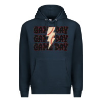 Navy game day game day baseball Premium Hoodie - MaliasSmallBusiness