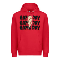 Red game day game day baseball Premium Hoodie - MaliasSmallBusiness