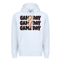 White game day game day baseball Premium Hoodie - MaliasSmallBusiness