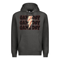 Charcoal Heather game day game day baseball Premium Hoodie - MaliasSmallBusiness