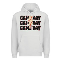 Dove Grey game day game day baseball Premium Hoodie - MaliasSmallBusiness